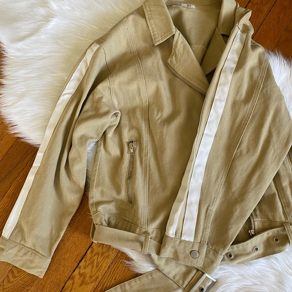 Khaki Moto Jacket